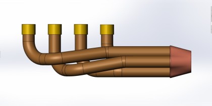 Выпускная система на BMW  K100/K1100